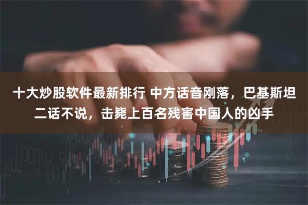 十大炒股软件最新排行 中方话音刚落，巴基斯坦二话不说，击毙上百名残害中国人的凶手